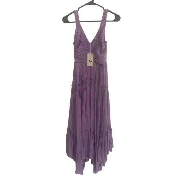 Ramy Brook Cleo Dress Maui Lilac XS, Lavendar Flowing Chiffon, A04, $179, NWT - Picture 4 of 6